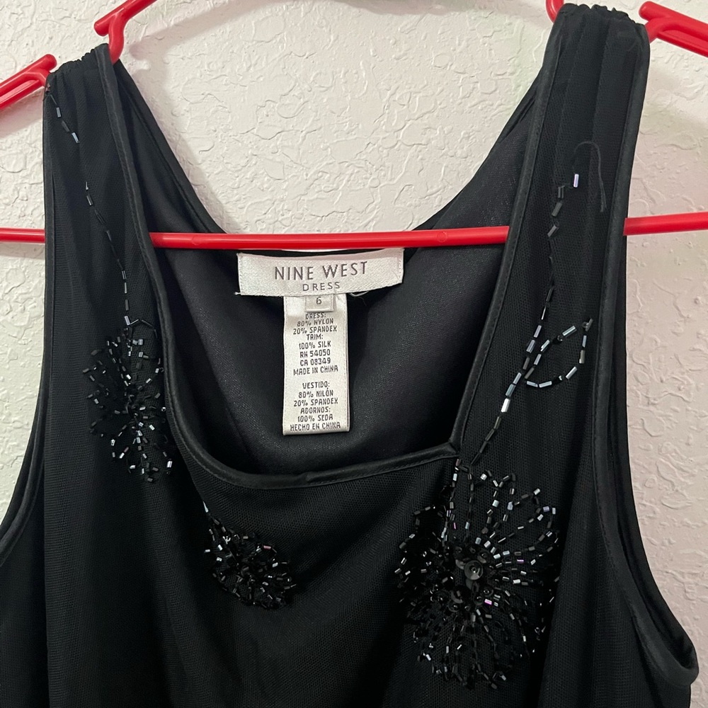 Nine West Black Embellished Dress